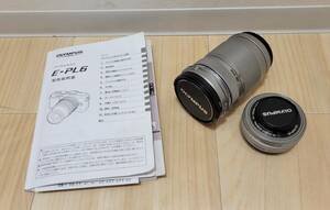 【OAK-1674FH】1円スタート OLYMPUS オリンパス E-PL6 レンズのみ 本体無し M.ZUIKO DIGITAL 40-150mm / 14-42mm 動作未確認 中古 現状品