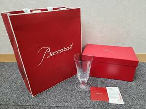 【YYD3378OM】1円～ 長期保管品 Baccarat バカラ ミルニュイ ワイングラス 口径約8cm/高さ約15.5cm クリスタルガラス 食器 贈り物 箱 袋