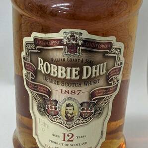 【MMY-3287NY】未開栓 robbie dhu ロビーデュー12年 1000ｍｌ 43％ 1887 deluxe scotch whisky 洋酒 古酒 コレクション ヴィンテージの画像3