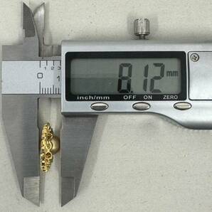【GY-6580TY】純金 K24 ゴールデンパール約8.1mm ダイヤモンド0.08ct リング 総重量約2.3g 修理保証2025年7月15日まで有効 白蝶真珠 指輪の画像7