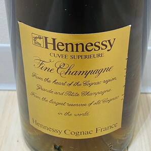 【OAK-1851YH】1円スタート Hennessy ヘネシー CUVEE SUPERIEURE コニャック お酒 洋酒 古酒 未開栓 保管品 アルコール 700mm スリムボトルの画像5