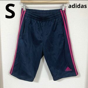 【1161】adidas 3本ラインハーフパンツ　S ハーフパンツ アディダス ジャージ