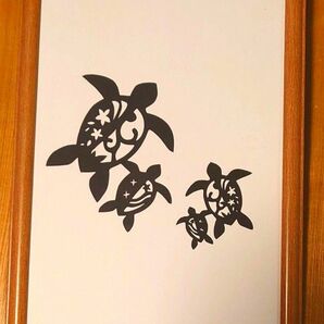 切り絵　ホヌ