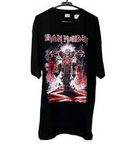 新品 Iron Maiden アイアンメイデン Tシャツ オーバーサイズ 黒 ブラック XXL ロック バンド ストリート 古着 ヘビーメタル ヘビメタ_画像2