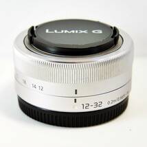 ★実用★ Panasonic パナソニック LUMIX G VARIO 12-32mm / F3.5-5.6 ASPH. / MEGA O.I.S.　H-FS12032　シルバー　中古実用品_画像2