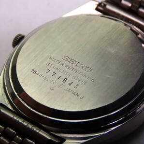 ■♪価格高騰! 資産価値！ 稼働 電池新品 メンズ ビンテージ 高級超レア！ SEIKO セイコー TYPE2 タイプ2 デイデート クオーツ 7546-8070の画像8