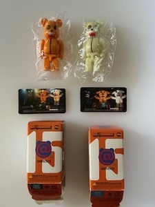 BE@RBRICK ベアブリック　100％ 　シリーズ15 　アニマル　表・裏（蓄光）　 箱、カード付き