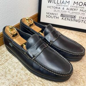 美品　Paraboot コインローファー　UK8 ネイビー