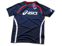 新品タグ付き　asics アシックス サッカー プラクティス ショートスリーブトップ 半袖ビックロゴTシャツ ユニセックス　XLビックサイズ　_画像5