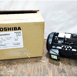 【未使用】即決 TOSHIBA 東芝 三相モーター IKH3-FCKLA21E 2.2kW 4P フランジ取付の画像1