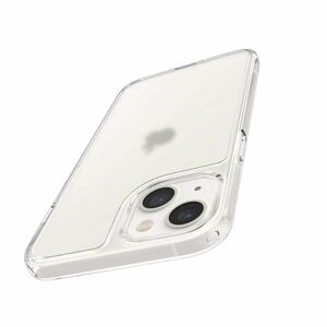 iPhone13 ケース ストラップホール付き 半透明 マット感 黄変なし 指紋防止 9H 背面強化ガラス 薄型