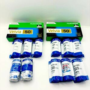 FUJIFILM フィルム 期限切れ リバーサルフィルム Velvia PROVIA 富士フィルム ポジ ブローニー 120 220 冷蔵庫 カラーフィルム 11本の画像2