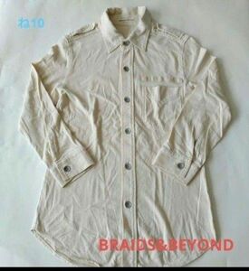 【BRAIDS&BEYOND】ベージュ　メンズ　シャツ