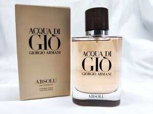 75ml【未使用】ACQUA DI GIO POUR HOMME ABSOLU EDP ジョルジオ アルマーニ アクア ディ ジオアブソリュート アブソリュ オードパルファム