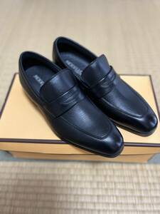 * unused goods * MODELLO madrasma gong s/ black * Loafer / size 23.0