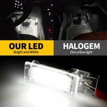 フォルクスワーゲン LED フット ライト グローブ ボックス ランプ シート シュコダ VW パサート ゴルフ キャディ 内装 アクセサリー_画像4