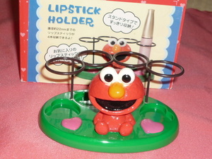  ultra rare!2008 year Sesame Street Elmo lipstick stand *