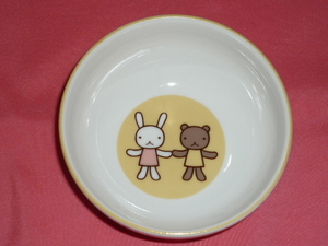 激レア！カワイイ♪ アランジアロンゾ キャラクター 食器 おさら(非売品 )②ウサギ＆クマ