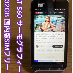 CAT S60 国内版SIMフリー 32GB （i82） 本体 サーモグラフィー 機能あり