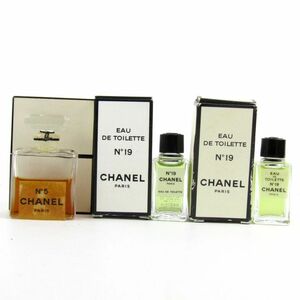 シャネル ミニ香水 No19 No5 未使用 3点セット まとめて フレグランス CO レディース CHANEL