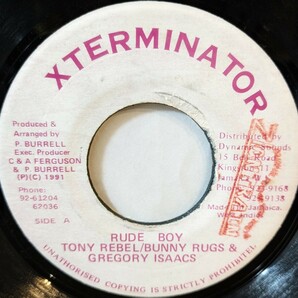 RUDE BOY / TONY REBEL ＆ BUNNY RUGS ＆ gregory ISAACSの画像1