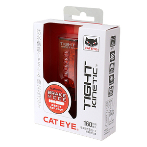 ★ 加速度センサー内蔵で減速を知らせる CAT EYE / キャットアイ テールライト TIGHT KINETIC TL-LD180K ライト 自転車