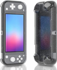 2312325☆ Nintendo Switch Lite用グリッターケース、Switch lite TPU保護カバーケース - グレー