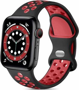 2304232☆ Apple Watch バンド アップルウォッチ バンド 40mm 38mm シリコン製 スポーツバンド 柔らかい 通気 防汗 男女兼用 交換ベルト