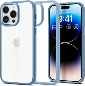 2312235☆ Spigen iPhone14Pro ケース 衝撃吸収 耐衝撃 ストラップホール付き 米軍MIL規格取得 黄変なし TPU バンパーケース 2重構造