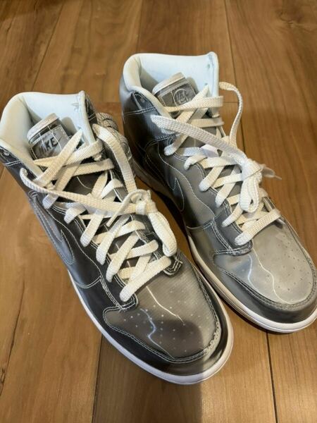 【新品未使用未着用】CLOT × Nike Dunk High Silver/Flux サイズ:US8.5 26.5㎝