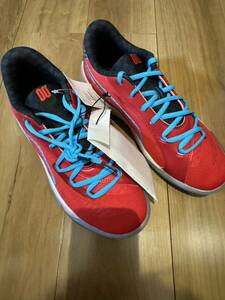 【新品未使用未着用タグ付き】PUMA ALL-PRO NITRO SCOOT (RED/BTIGHT AQUA) サイズ:US8.5 26.5㎝