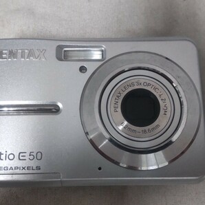 H1963 PENTAX Optio E50 コンパクトデジタルカメラ 小型デジカメ/ペンタックス/オプティオ 簡易動作確認OK 動作品 現状品 送料無料の画像3