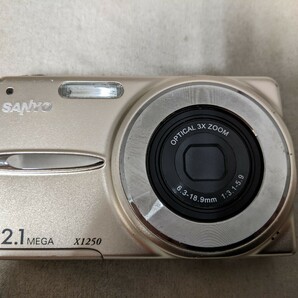 H1974 SANYO DSC-X1250 コンパクトデジタルカメラ 小型デジカメ/三洋電気 簡易動作確認OK 動作品 現状品 送料無料の画像3