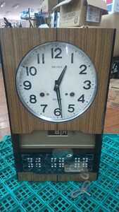 WB071 SEIKO 昭和レトロ セイコー1ヶ月巻掛時計 振り子時計 壁掛け/ゼンマイ式/30DAY/手巻き 動作OK 現状品 