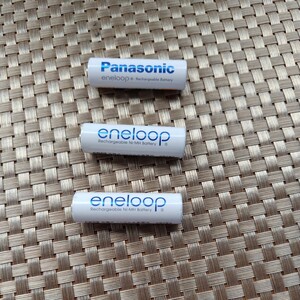  Nickel-Metal Hydride battery Eneloop rechargeable battery single 3 shape 3 pcs set Panasonic SANYO