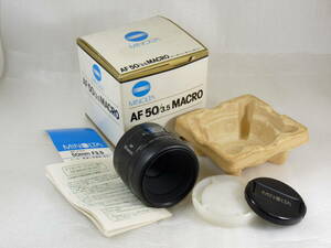 【実用良品】MINOLTA AF50mm F3.5 MACRO 元箱付 SONY MINOLTA Aマウント