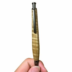 KIKI工房 ボールペン縮み杢 木軸 木製ボールペン