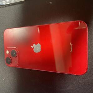 [送料無料]美品 iPhone 13mini 128GB （PRODUCT）RED SIMフリー ケース付きの画像2