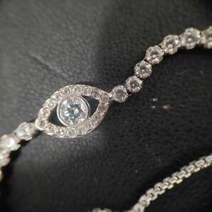 ＃1175-A  SWAROVSKI ブレスレットEvil Eye と ラインストーンベゼル ステンレスベルト ネックレスクリスタルメモリーズ３点セットの画像6