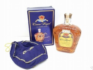 X284-J10-4072 未開栓 CROWN ROYAL クラウンローヤル カナディアンウイスキー 750ml 40% 箱あり 現状品③