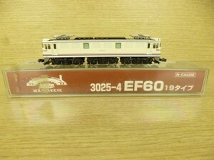 Y809-N37-952◎ ROUNDHOUSE 3025-4 EF60 19タイプ Nゲージ 鉄道模型 現状品①◎