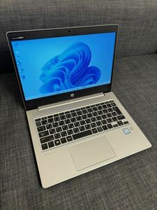 【ぼぼ新品】高スペック/ HP ProBook /第8世代i5/メモリ16GB/高速NVMe SSD 256G /13.3インチ/Windows 11/オフィス2021proノートパソコン 