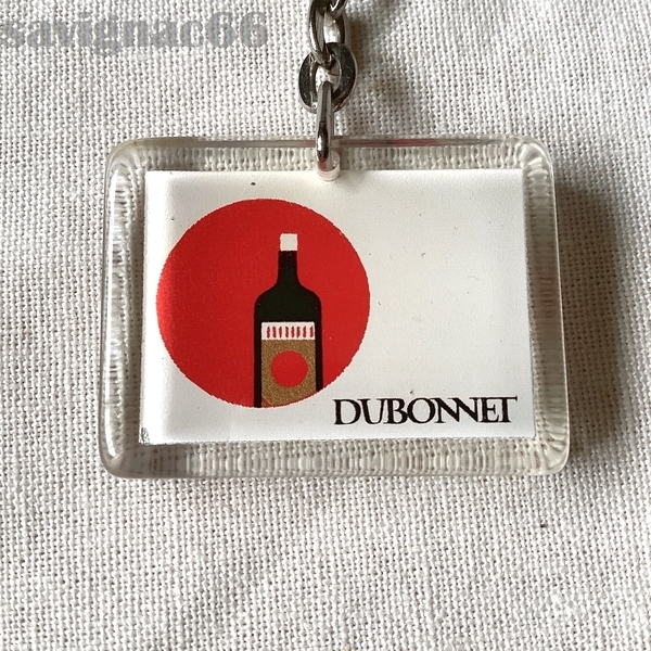 60年代 フレンチキーホルダー ブルボン DUBONNET デュボネ 日の丸 ★ 60s フランス ワイン vintage ノベルティ アンティーク 昭和レトロ