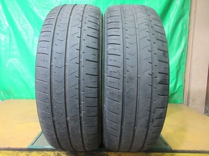 2018年製 ブリヂストン エコピア BRIDGESTONE ECOPIA NH100RV 205/55R17 2本 №4653上 オンロード 夏タイヤ サマータイヤ 60～70％残溝