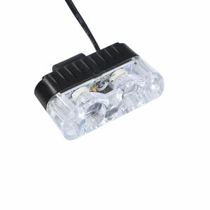 送料無料 ストロボ ライト フラッシュ キット 12V led スイッチ 付き 車用 アクセサリー 高輝度 爆光 2連x8灯 レッド＆ブルー a13-033-rdblの画像8