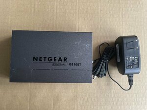 ジャンク現状品 初期化済み NETGEAR GS108T PoE受電 スイッチングハブ GS108T v2★AB990