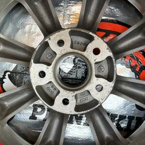 美品 ガリ傷無し RSワタナベ 16インチ 8.0J +35 5H PCD114.3 F8F 8スポーク ブラック DUNLOP DIREZZA DZ101 205/55 R16 4本セットの画像9