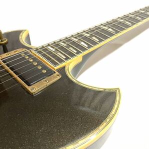 ビンテージ レア 稀少 YAMAHA ヤマハ guitar エレキギター SG3000 CUSTOM Black Metallic ブラック メタリック 黒 音出しOK 訳あり 即有りの画像6