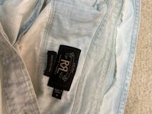 RRL ダブルアールエル　退色ダメージ加工シャツ　メンズM_画像6