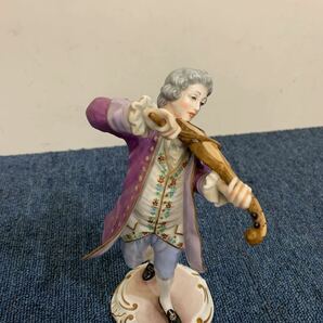 希少 アンティーク 陶器人形 リチャードジノリ 人形 バイオリン Richard Ginori音楽家 フィギュリン 男性 ヴァイオリン 置物 ヴィンテージの画像10